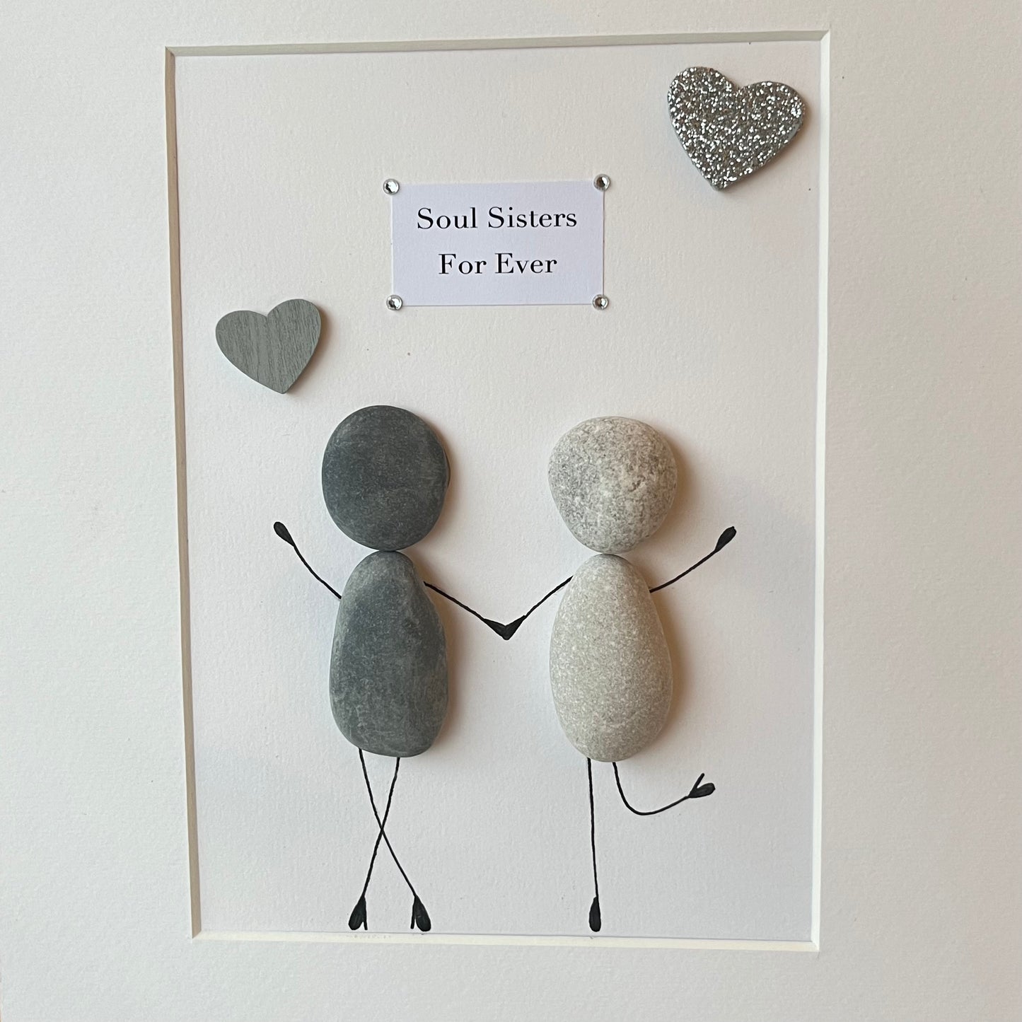 Special friend pebble art picture frame