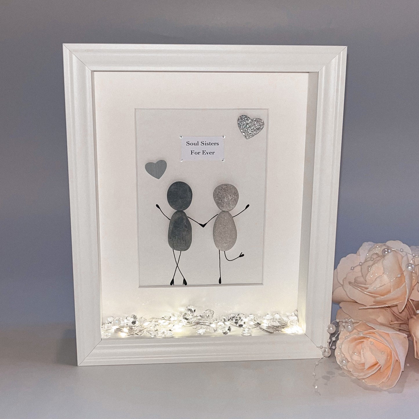 Special friend pebble art picture frame