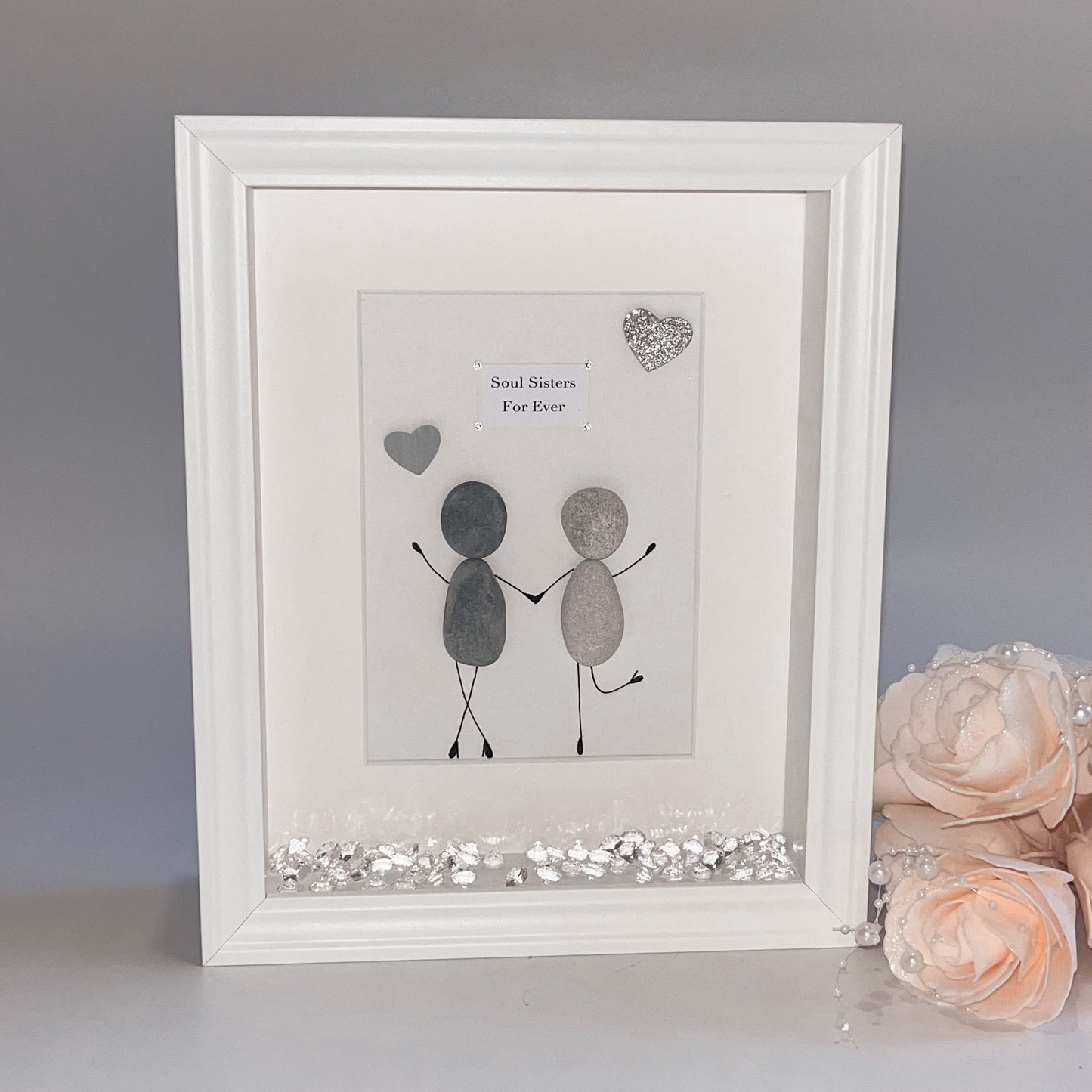 Special friend pebble art picture frame